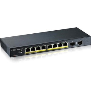 ZYXEL GS1100 GS1100-10HP 8 Ports Ethernet Switch - Gigabit Ethernet - 1000Base-T, 1000Base-X, 10Base-T, 100Base-TX - 2 Lay