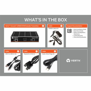 Vertiv AVOCENT LongView LV5500T Digital - Com fios - Compatível com TAA - 1 Computador(es) - 1 Utilizador(es) local(ais) -