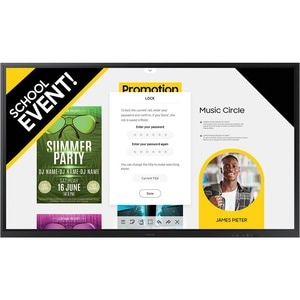 Samsung Flip 2 WM85R 85" Class LCD Touchscreen Monitor - 6 ms - 214.9 cm (84.6") Viewable - Infrared - 3840 x 2160 - 4K UH