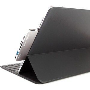 Hyper 6-in-1 USB-C Hub - Memory Card Reader - SD, microSD - 60 W - 4K - 3840 x 2160 - 1 x USB Type-A Ports - USB Type-A - 