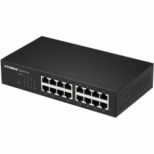 Switch Ethernet Edimax GS-1016 16 Porte - Gigabit Ethernet - 10/100/1000Base-T - 2 Layer supportato - 18 W Consumo energet