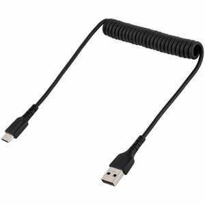 StarTech.com 20in (50cm) USB A to C Charging Cable, Coiled Heavy Duty USB 2.0 A to Type-C, Durable Fast Charge & Sync USB-