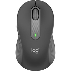 Logitech Signature M650 L Mouse - Bluetooth - USB Type A - Optical - 5 Button(s) - Graphite - Wireless - 2.40 GHz - 4000 d