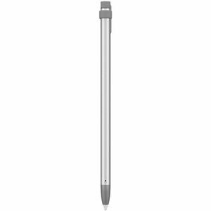 Logitech Crayon Stylus - Active - Replaceable Stylus Tip - Aluminium - Grey - Tablet Device Supported