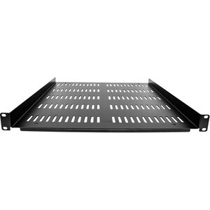 Étagère Rack 19 pouces 1U - Plateau Rackable Universel Ventilé - Étagère Cantilever Baie de Brassage 19" - Max 25kg - 50cm