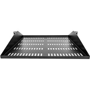 StarTech.com 2U Vented Server Rack Shelf - Center Mount Fixed 20" Deep Cantilever Rackmount Tray for 19" Data/AV/Network w