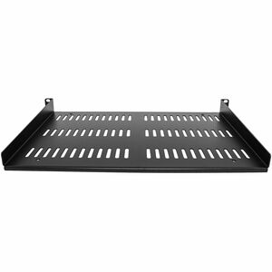 StarTech.com 1 HE Perforierter Fachboden für 19" Netzwerk Schrank, Freitragende Ablage für Racks, Frontmontage, 25 kg Trag