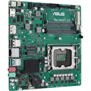 Asus H610T D4-CSM Desktop Motherboard - Intel H610 Chipset - Socket LGA-1700 - Intel Optane Memory Ready - Mini ITX - Pent