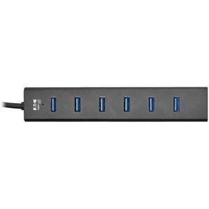 Eaton Tripp Lite Series 7-Port USB-A Mini Hub - USB 3.x (5Gbps), International Plug Adapters, Aluminum Housing - USB 3.2 (