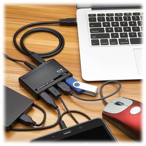 Tripp Lite by Eaton 4-Port USB-A Mini Hub - USB 3.x (5Gbps), International Plug Adapters - USB 3.2 (Gen 1) Type A - Portab