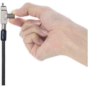 Kensington Slim N17 2.0 Keyed Dual Head Laptop Lock for Wedge-Shaped Slots & Dell Notebooks - Standard Keyed