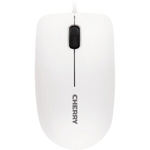 CHERRY MC 1000 Mouse - USB 2.0 - Optical - 3 Button(s) - Pale Gray - Cable - 1200 dpi - Scroll Wheel - Symmetrical