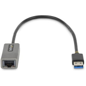 StarTech.com USB to Ethernet Adapter, USB 3.0 to 10/100/1000 Gigabit Ethernet LAN Adapter, 1ft/30cm Attached Cable, USB to