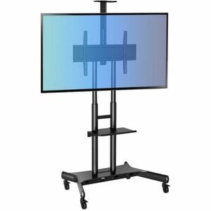 AD-TVC-75 cart - for large displays to 80" - capacity 75kg (165lb) - height adjustable - Black