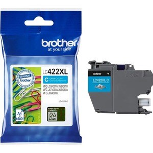 Brother LC422XLC Hoch Kapazität Tintenstrahl Tintenpatrone - Cyan - Original - Einzelpackung - 1 Pack