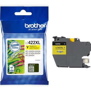 Brother LC422XLY Hoch Kapazität Tintenstrahl Tintenpatrone - Gelb - Original - Einzelpackung - 1 Pack - Tintenstrahl - Hoc