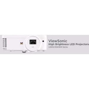 ViewSonic LS500WH 3000 Lumens WXGA LED Projector, Auto Power Off, 360-Degree Orientation for Business and Education - LS50