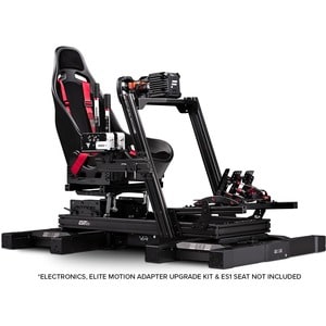 Next Level Racing GTElite Racing Simulator Cockpit- Wheel Plate Edition - For Gaming - Carbon, Steel