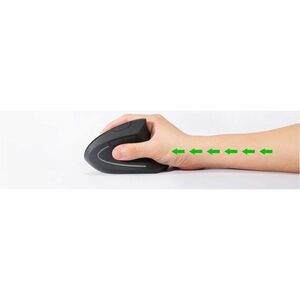 ANKER 2.4G Wireless Vertical Ergonomic Optical Mouse - Optical - Wireless - Radio Frequency - 2.40 GHz - Black - USB Type 