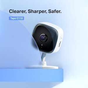 Tapo TAPO C110 3 Megapixel HD Network Camera - 9.14 m Night Vision - H.264 - 2304 x 1296 Fixed Lens - 15 fps - Alexa, Goog