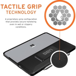 Urban Armor Gear Scout Tasche Microsoft Surface Go Tablet - Schwarz - Thermoplastisches Polyurethan (TPU) Körper - Schlagf