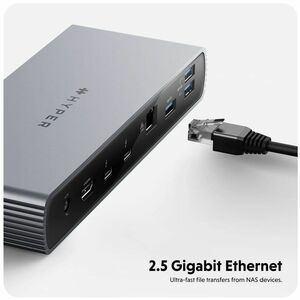 Targus HyperDrive Thunderbolt 4 Docking Station - Memory Card Reader - SD - 135 W - Thunderbolt 4 - 2 Displays Supported -