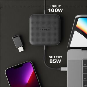 HyperDrive USB4 Mobile Dock - for Notebook, Desktop PC - 100 W - USB Type C - 2 Displays Supported - 4K, 8K - 3840 x 2160,