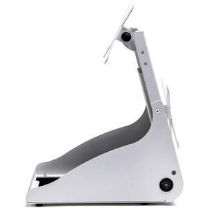 mUnite EZ100 Tablet Stand - 13.30" Height x 6.70" Width x 10.50" Depth - Countertop, Desktop - Steel - White