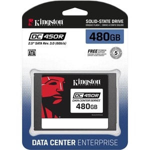 Kingston DC450R 480 GB Solid State Drive - 2.5" Internal - SATA (SATA/600) - Read Intensive - 0.3 DWPD - 285 TB TBW - 560 