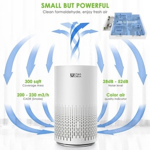 Ultima Cosa Aria Fresca 300 Air Purifier (White) - HEPA, Activated Carbon - 27.9 m² - White