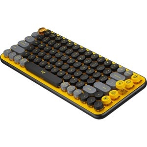 Logitech POP Keys Keyboard - Wireless Connectivity - Bluetooth - 5.1 - 32.81 ft - 4 Hot Key(s) - Emoji Hot Key(s) - Chrome