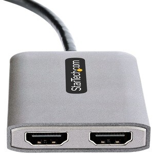 StarTech.com USB-C to Dual HDMI Adapter, USB Type-C Multi-Monitor MST Hub, Dual 4K 60Hz HDMI Laptop Display Extender / Spl
