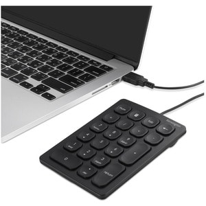 Pavé numérique Kensington - Câble Connectivité - USB Type A Interface - Noir - Ciseaux Pavé Numérique - Clavier, Portable 