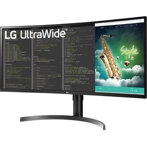LG Ultrawide 35BN75CN-B 35" UW-QHD Curved Screen LED Gaming LCD Monitor - 21:9 - Textured Black, Black Hairline - 35" Clas