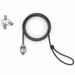 Compulocks Cable Lock For Computer, Notebook, Monitor, iMac - 1.83 m Cable - Patented T-bar/Keyed Alike - Black - Galvaniz