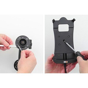 Brodit Smartphone, Mobile Computer SmartPhone Holder - Portrait, Landscape - 175 mm x 94 mm x 62 mm x - ABS, Acetal Plasti