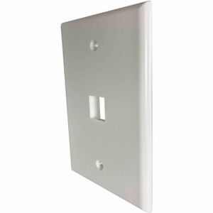 Eaton Tripp Lite Series Safe-IT 1-Port Single-Gang Keystone Wall Plate, Antibacterial, Ivory Matte, TAA - 1 x Total Number