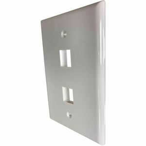 Eaton Tripp Lite Series Safe-IT 2-Port Single-Gang Keystone Wall Plate, Antibacterial, Ivory Gloss, TAA - 2 x Total Number