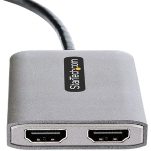 StarTech.com Signalverteiler - Plastik - 3840 × 2160 - 2 x HDMI Aus - USB