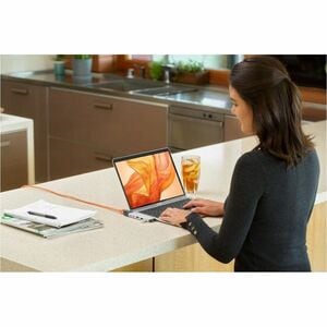 HyperDrive NET GN28N-SILVER 6 Port(s) Dual USB Type C Docking Station for MacBook - Silver - 4K @30Hz - 3840 x 2160 - 4 x 