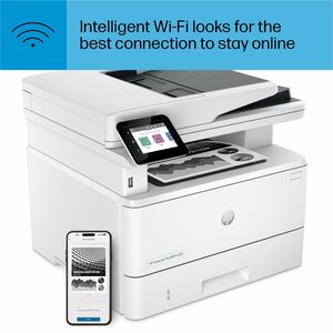 HP LaserJet Pro 4101fdw Wired & Wireless Laser Multifunction Printer - Monochrome - Copier/Fax/Printer/Scanner - 42 ppm Mo