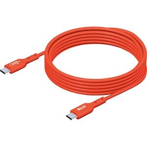 Club 3D USB-C Data Transfer Cable - 6.56 ft USB-C Data Transfer Cable for Notebook, Tablet, Smartphone, Peripheral Device,