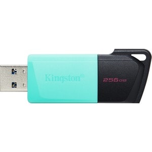 Kingston DataTraveler Exodia M DTXM 256 GB USB 3.2 (Gen 1) Type A Flash Drive - Black, Teal - 1 Pack