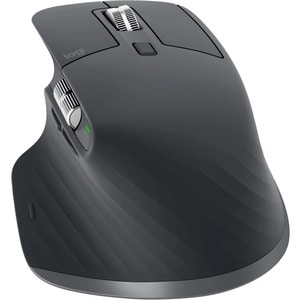 Logitech MX MASTER 3S Mouse - Bluetooth/Radio Frequency - USB - Darkfield - 7 Button(s) - Graphite - 1 Pack - Wireless - 2