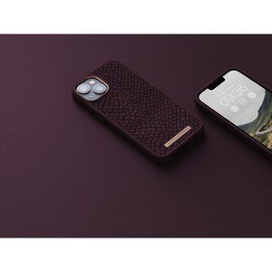 Njord Case for Apple iPhone 14 Smartphone - Rust - Drop Resistant, Scratch Resistant, Dirt Proof - Salmon Leather