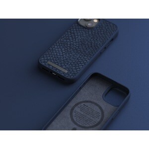 Funda Njord - para Apple iPhone 14 Smartphone - Petróleo - Resistente a Caídas, Resistencia a arañazos, Antipolvo - Cuero 