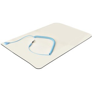 ESD Matte, Elektronikreparatur Antistatikmatte, Antistatische Matte/Tischmatte, lösbarer Erdungskabel mit Krokodilklemme -