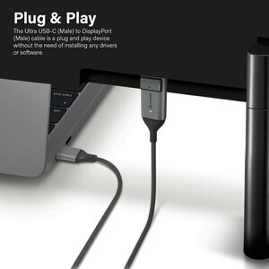 2M ULTRA USB-C (MALE) TO DP (MALE) CABLE - 4K 60HZ