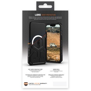 Urban Armor Gear Pathfinder Rugged Case for Apple iPhone 14 Pro Smartphone - Hex - Black - Impact Resistant, Drop Resistan