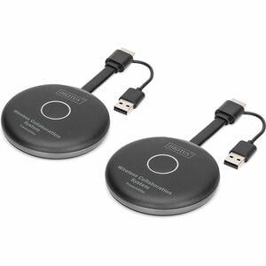 Digitus Click & Present Video-Extender-Transmitter/Receiver - Kabel/Kabellos - 50 m ReichweiteNetzwerk (RJ-45) - 4 x USB -